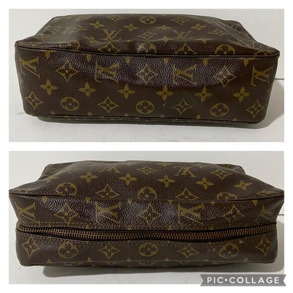 Louis Vuitton Trousse Toiletry 28 Travel Pouch Cosmetic Bag Clutch Vintage - Picture 9 of 10